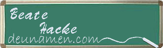 Beate Hacke Visitenkarte